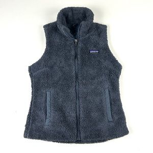 Patagonia Deep Pile Fuzzy Vest Jacket Womens Size XS Gray